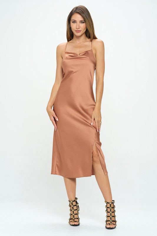 Silky Satin Slip Dress