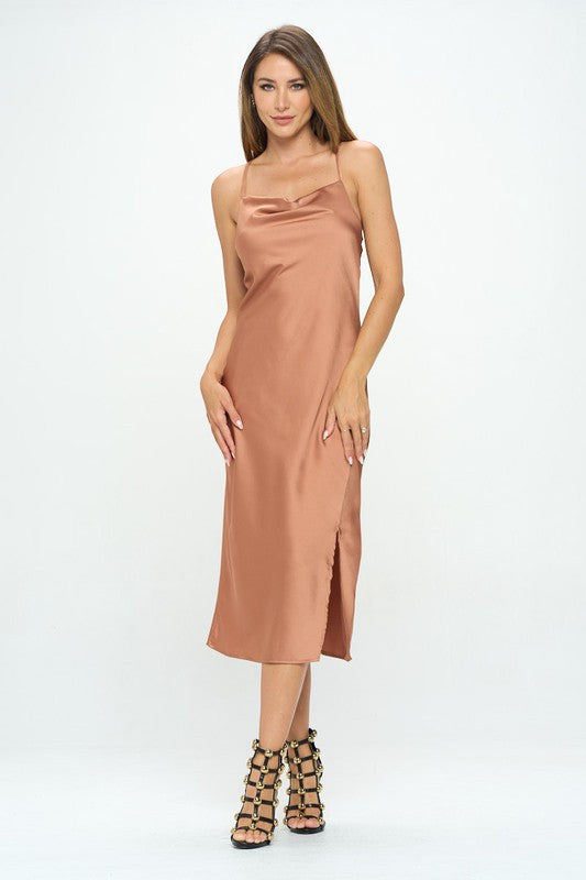 Silky Satin Slip Dress