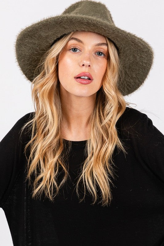 Fuzzy Fedora Hat