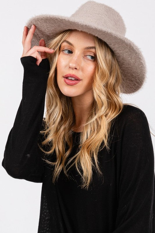 Fuzzy Fedora Hat