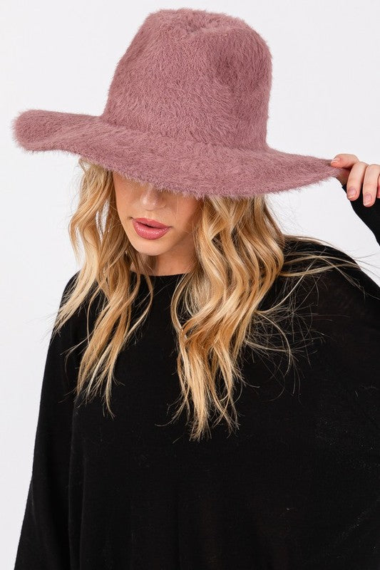 Fuzzy Fedora Hat