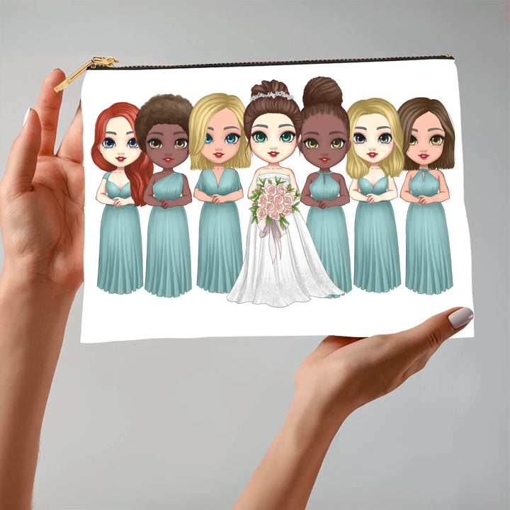 Accessory Pouch with Black Zipper Large 9