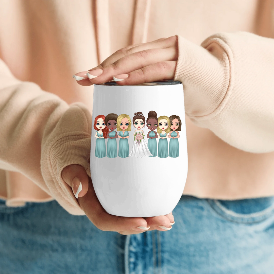 Bridal Party Wine Tumbler