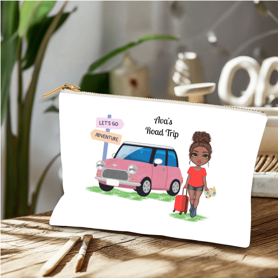 Accessory Pouch with Natural Zipper Large 5