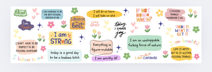 Sweary Affirmations Wine Tumbler (warning: spicy language!)