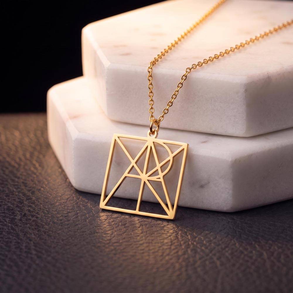 Geometric Monogram Necklace