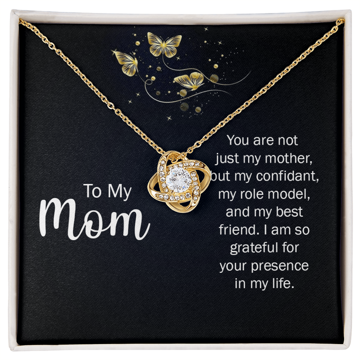 To My Mom - Eternal Knot Necklace