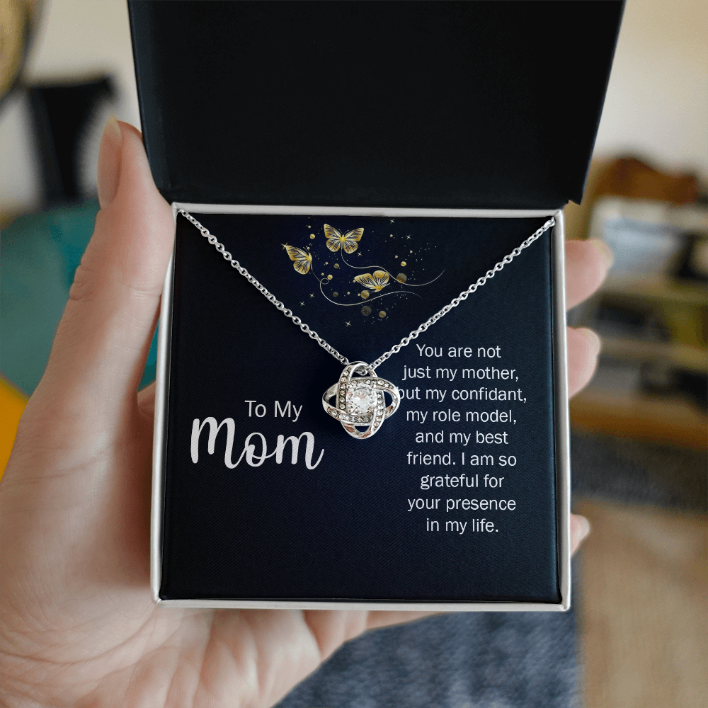 To My Mom - Eternal Knot Necklace