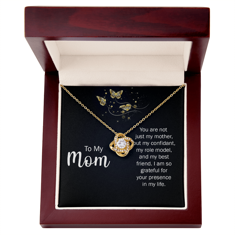 To My Mom - Eternal Knot Necklace