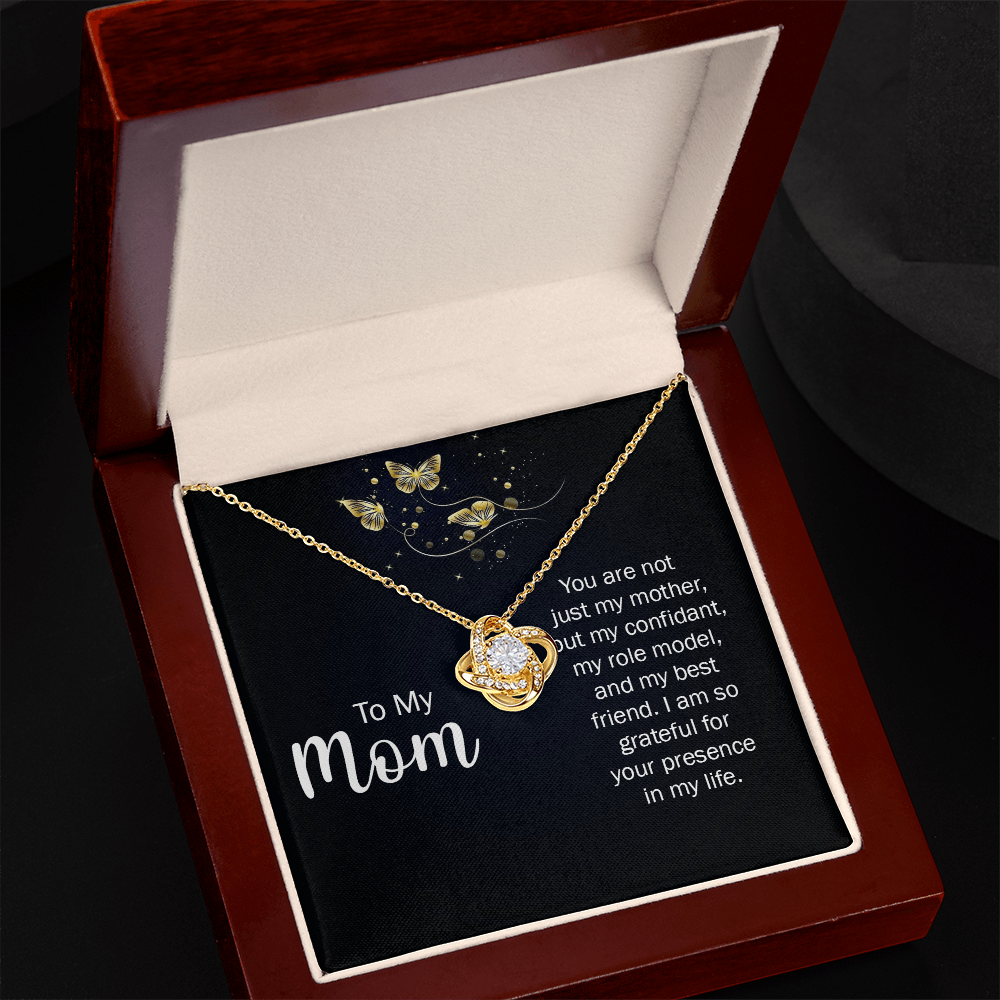 To My Mom - Eternal Knot Necklace