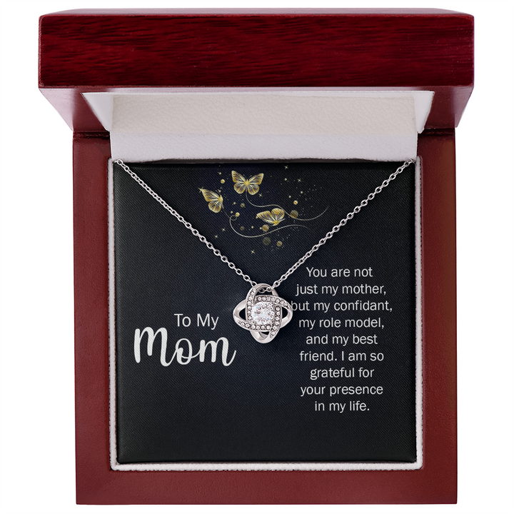 To My Mom - Eternal Knot Necklace