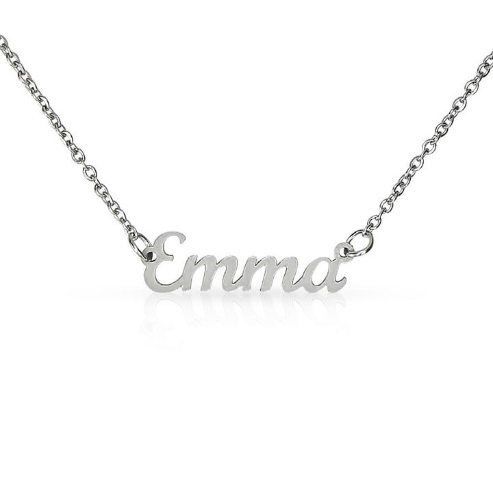 Personalized Script Name Necklace
