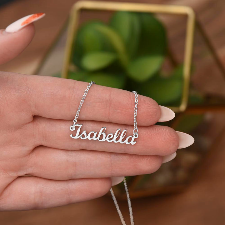 Personalized Script Name Necklace