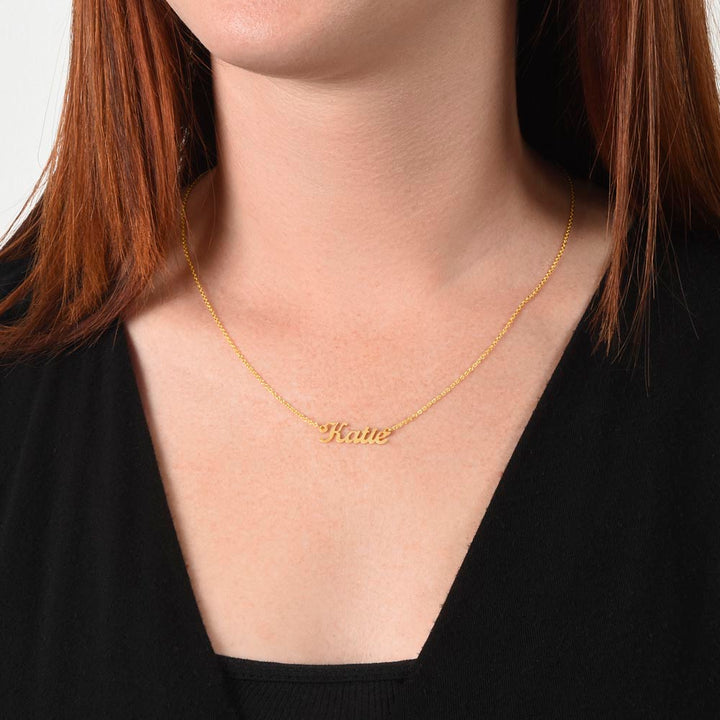 Personalized Script Name Necklace