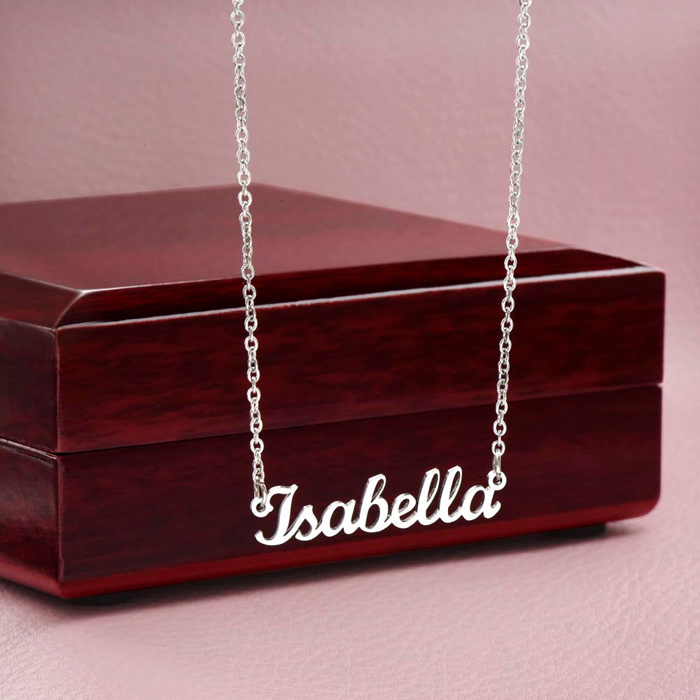 Personalized Script Name Necklace