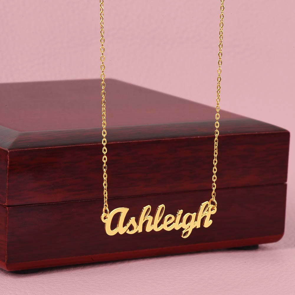 Personalized Script Name Necklace