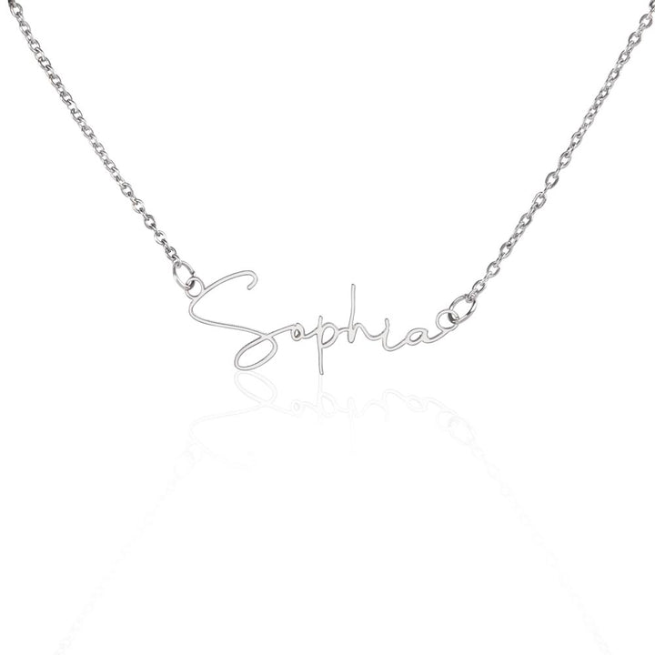 Personalized Cursive Name Necklace
