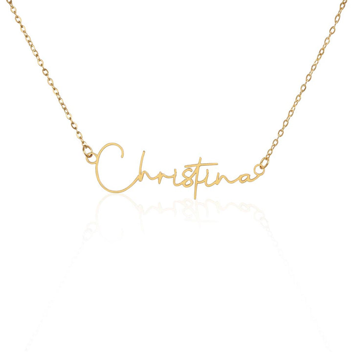 Personalized Cursive Name Necklace