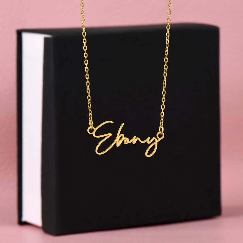 Personalized Cursive Name Necklace