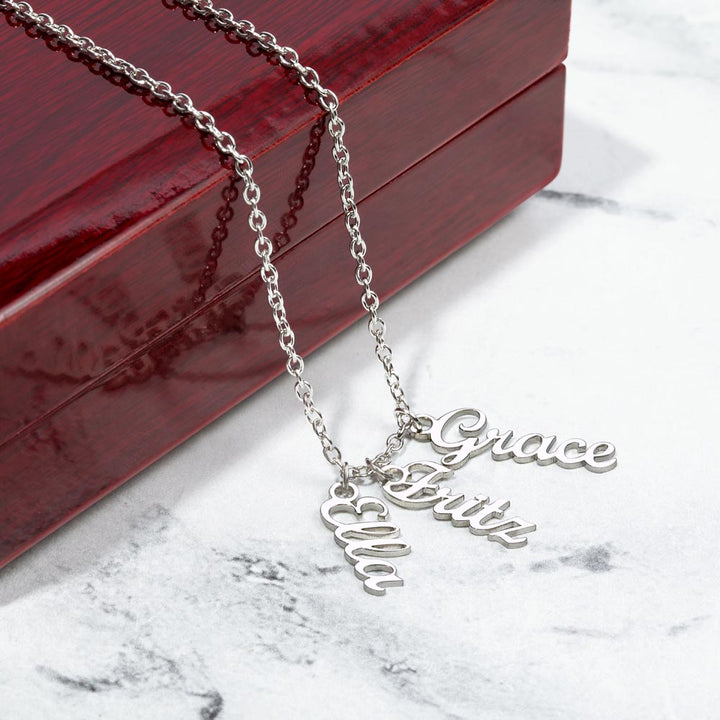 Her Story - Vertical Multi-Name Necklace for Her