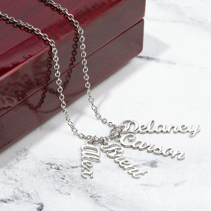 Her Story - Vertical Multi-Name Necklace for Her