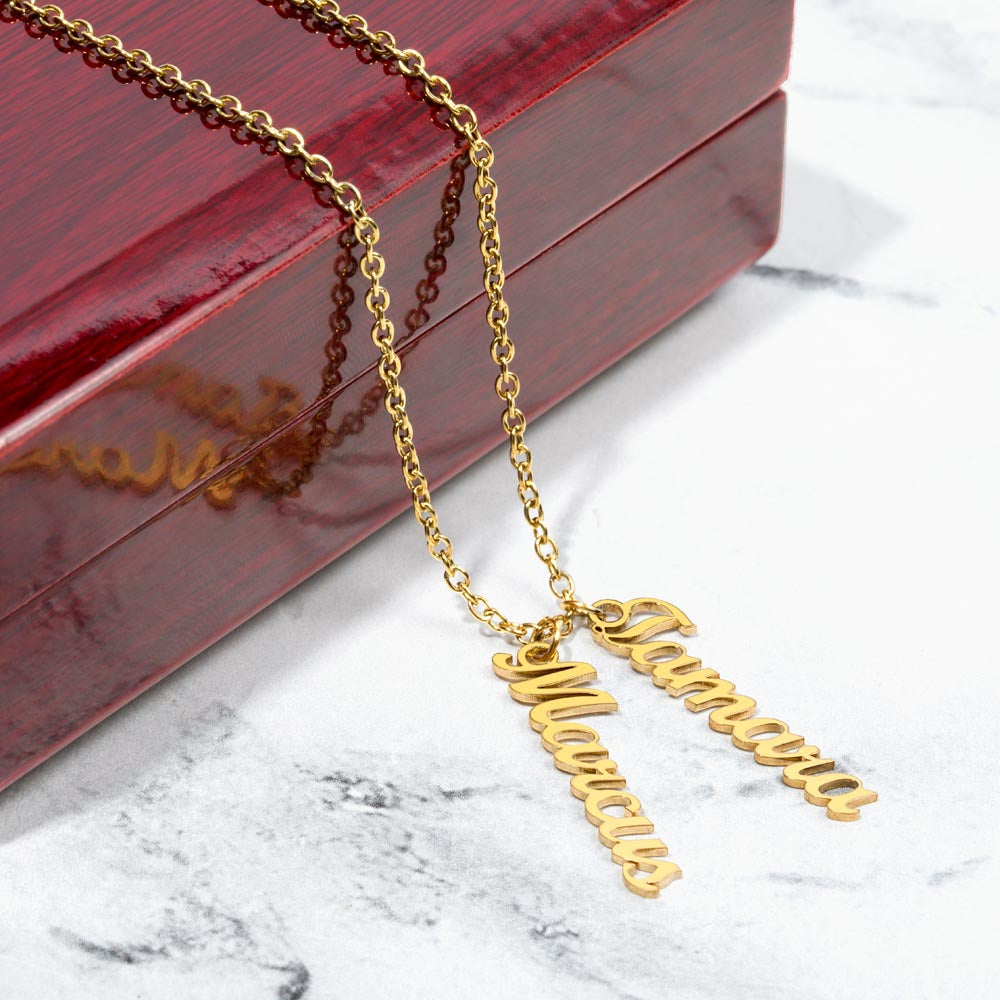 Her Story - Vertical Multi-Name Necklace for Her