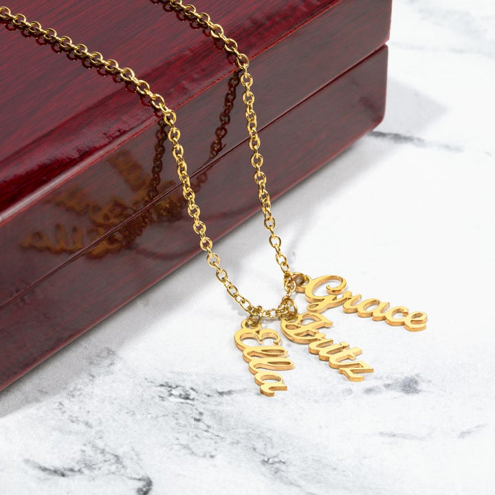 Her Story - Vertical Multi-Name Necklace for Her