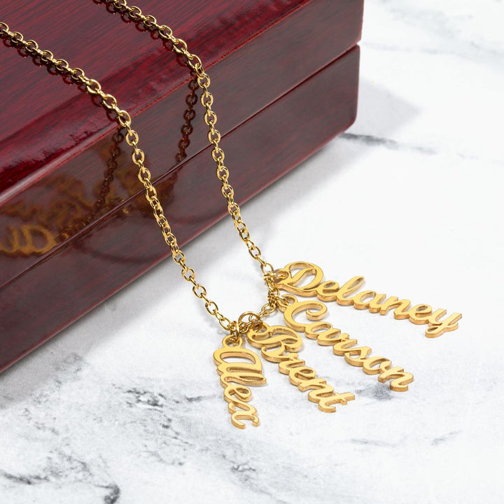 Her Story - Vertical Multi-Name Necklace for Her
