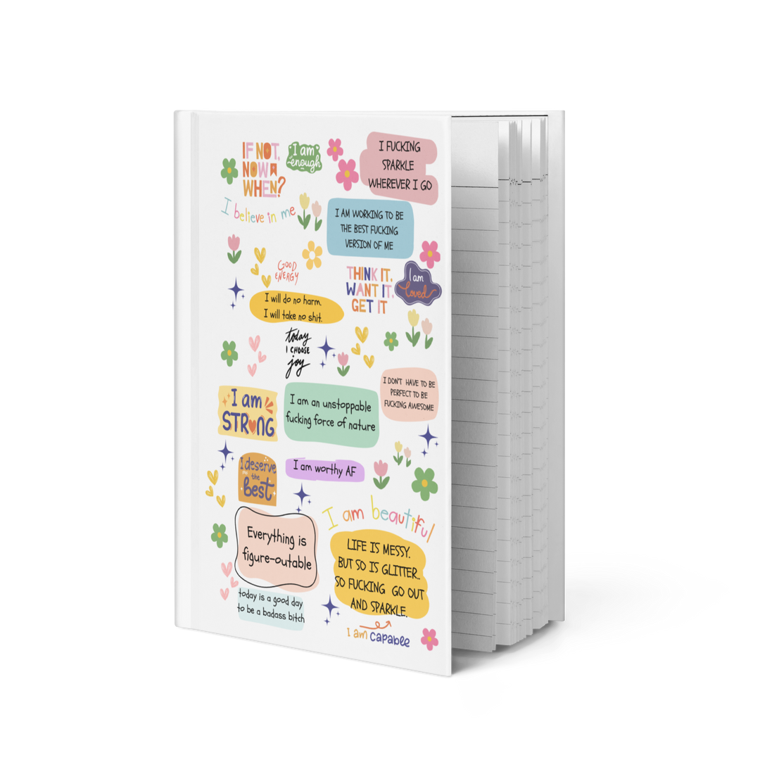 Sweary Affirmations Hardcover Pocket Journal (warning: Spicy Language)