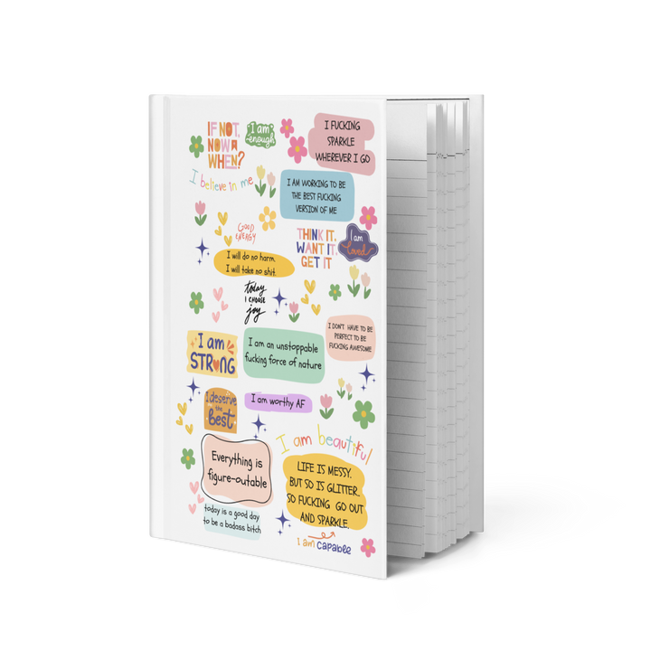 Sweary Affirmations Hardcover Pocket Journal (warning: Spicy Language)